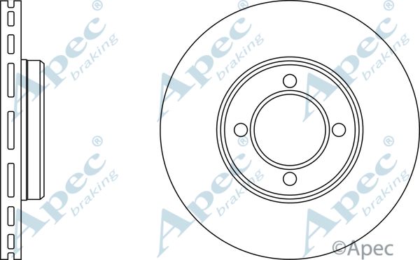 APEC BRAKING Тормозной диск DSK275